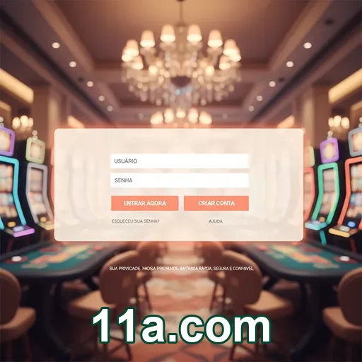 Tela do app 11a.com com saque e conta no mobile