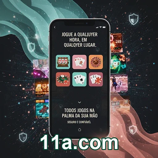 Tela de login no 11a.com com proteção no celular